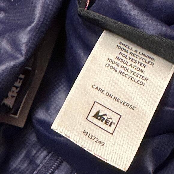 REI Womens S Co-op Revelcloud Insulated Black Puffer Jacket Outdoor Primaloft - Picture 9 of 11